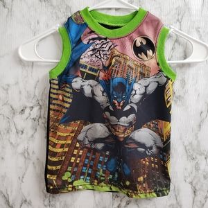 💕 Batman Graphic Boy's Tank Top Black & Green